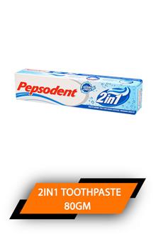 Pepsodent 2in1 Toothpaste 80gm